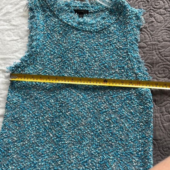 J. Crew Turquoise Tweed Knit Sweater Vest She'll - Picture 6 of 8